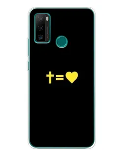 Чохол для Ulefone Note 10P з картинкою «Серце та Хрест»