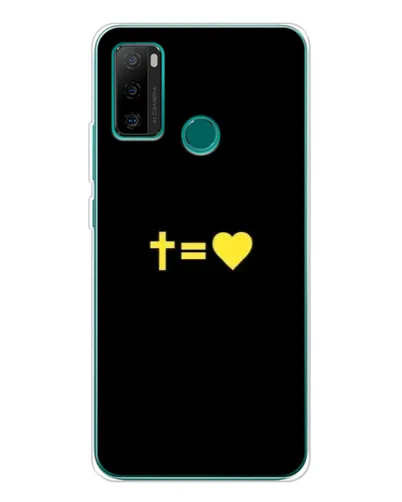 Чохол для Ulefone Note 10P з картинкою «Серце та Хрест»