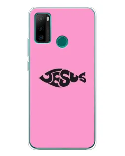Чохол для Ulefone Note 10P з картинкою «Рожевий символ Jesus»