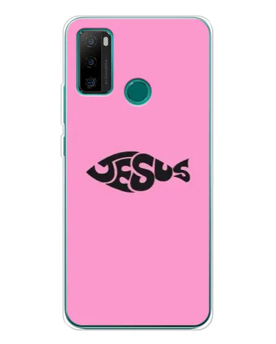 Чохол для Ulefone Note 10P з картинкою «Рожевий символ Jesus»