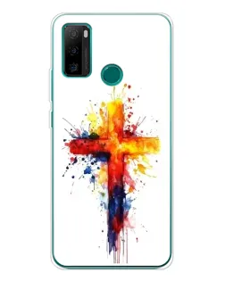 Чохол для Ulefone Note 10P з картинкою «Акварельний хрест»
