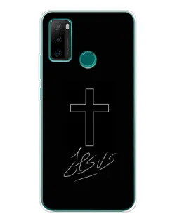 Чехол для Ulefone Note 10P с картинкой «Графический крест Jesus»