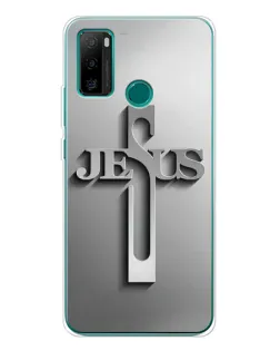Чехол для Ulefone Note 10P с картинкой «Металлический крест Jesus»