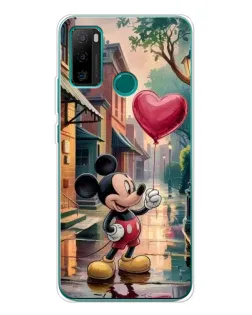 Чохол для Ulefone Note 10P з картинкою «Міккі та кулька-серце»