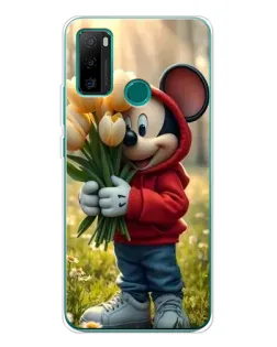 Чохол для Ulefone Note 10P з картинкою «Міккі з тюльпанами»