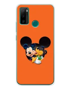 Чехол для Ulefone Note 10P с картинкой «Сердце Микки Минни»