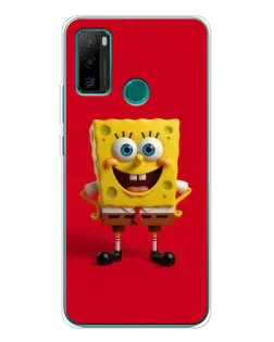Чехол для Ulefone Note 10P с картинкой «Спанч Боб на красном»