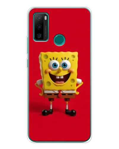 Чехол для Ulefone Note 10P с картинкой «Спанч Боб на красном»