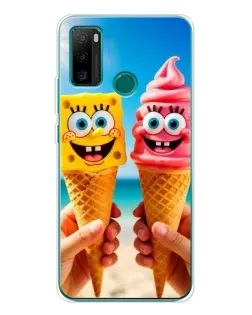 Чехол для Ulefone Note 10P с картинкой «Спанч Боб мороженое»