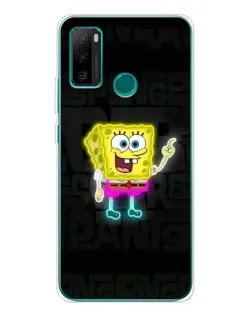 Чехол для Ulefone Note 10P с картинкой «Неоновый Губка Боб»