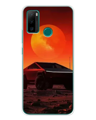 Чехол для Ulefone Note 10P с картинкой «Cybertruck на Марсе»