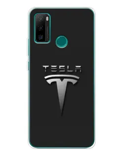 Чехол для Ulefone Note 10P с картинкой «Стальной логотип Tesla»
