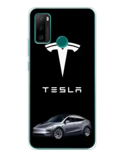 Чехол для Ulefone Note 10P с картинкой «Tesla Model Y»