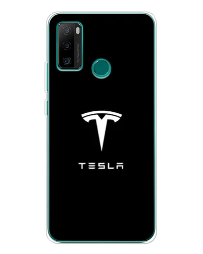 Чехол для Ulefone Note 10P с картинкой «Tesla White Logo»