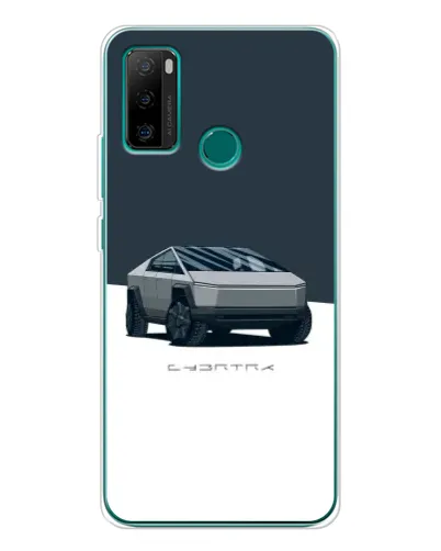 Чехол для Ulefone Note 10P с картинкой «Серебристый Cybertruck Tesla»