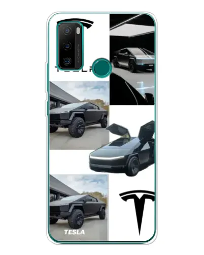 Чехол для Ulefone Note 10P с картинкой «Коллаж Cybertruck Tesla»