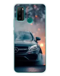 Чехол для Ulefone Note 10P с картинкой «Mercedes — ночной город»