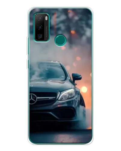 Чехол для Ulefone Note 10P с картинкой «Mercedes — ночной город»