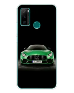 Чехол для Ulefone Note 10P с картинкой «Mercedes — неоновый лого»