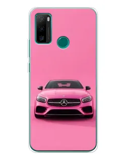 Чехол для Ulefone Note 10P с картинкой «Розовый Mercedes AMG»