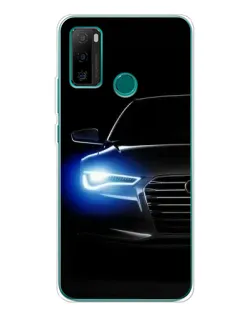 Чохол для Ulefone Note 10P з картинкою «Неоновий погляд Audi»