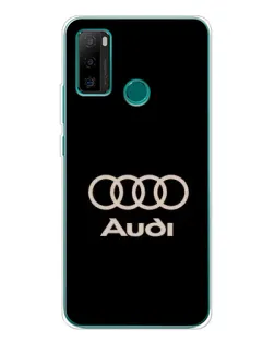 Чохол для Ulefone Note 10P з картинкою «Audi — золотий логотип»