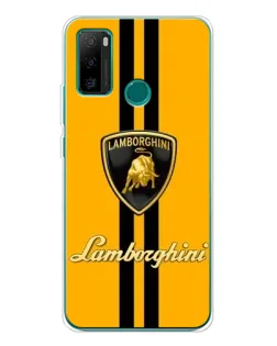 Чохол для Ulefone Note 10P з картинкою «Lamborghini Stripe жовтий»
