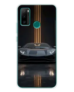 Чехол для Ulefone Note 10P с картинкой «Lamborghini золотые линии»