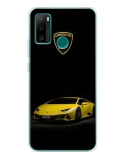 Чехол для Ulefone Note 10P с картинкой «Lamborghini желтый акцент»