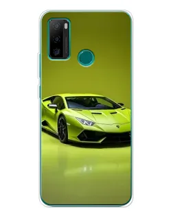 Чехол для Ulefone Note 10P с картинкой «Салатовый Lamborghini Huracan»