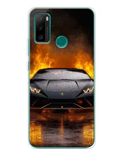Чехол для Ulefone Note 10P с картинкой «Lamborghini в огне»
