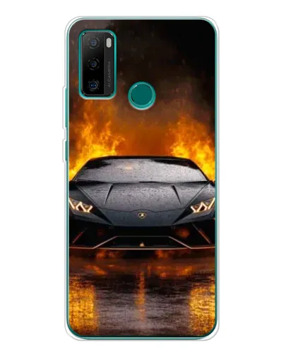 Чехол для Ulefone Note 10P с картинкой «Lamborghini в огне»