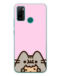 Чохол для Ulefone Note 10P з картинкою «Pusheen та печиво»