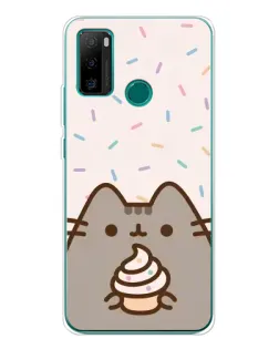 Чохол для Ulefone Note 10P з картинкою «Пушин з кексом»