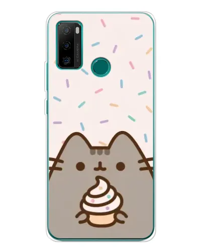 Чехол для Ulefone Note 10P с картинкой «Пушин с кексом»