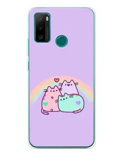 Чехол для Ulefone Note 10P с картинкой «Радужные Пушины»
