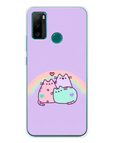 Чехол для Ulefone Note 10P с картинкой «Радужные Пушины»