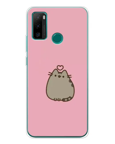 Чехол для Ulefone Note 10P с картинкой «Pusheen сердце»