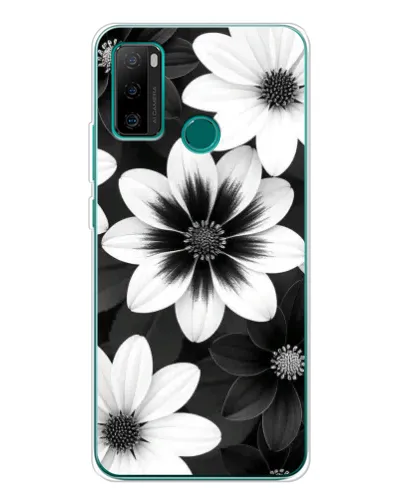 Чохол для Ulefone Note 10P з картинкою «Монохромні айстри»