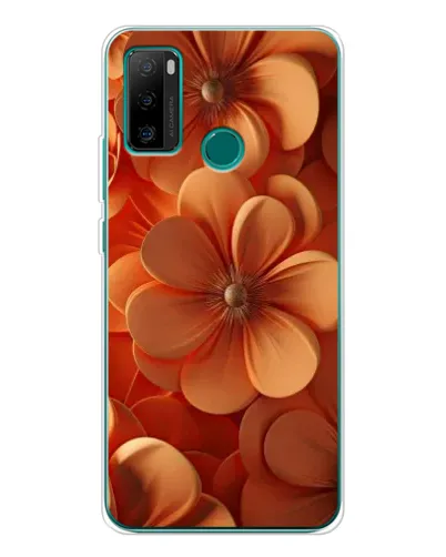 Чохол для Ulefone Note 10P з картинкою «Помаранчева макро квітка»