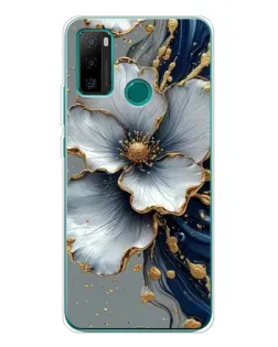 Чохол для Ulefone Note 10P з картинкою «Біла квітка та золотий флюїд» Чохол для Ulefone Note 10P з картинкою «Біла квітка та золотий флюїд»