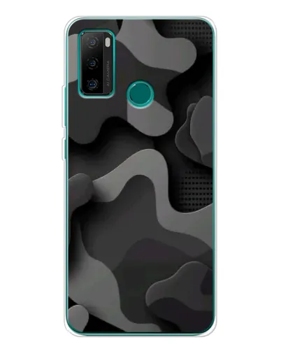 Чохол для Ulefone Note 10P з картинкою «Темний абстрактний камуфляж»