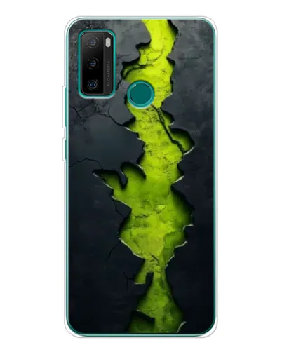 Чохол для Ulefone Note 10P з картинкою «Салатовий розлом скелі»