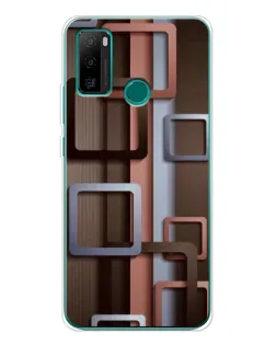 Чохол для Ulefone Note 10P з картинкою «Коричневі об'ємні квадрати» Чохол для Ulefone Note 10P з картинкою «Коричневі об'ємні квадрати»