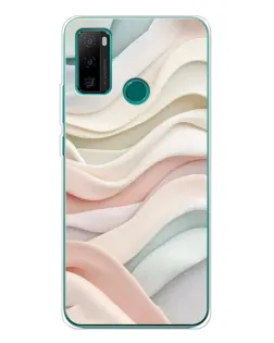 Чохол для Ulefone Note 10P з картинкою «Пастельні ніжні хвилі»