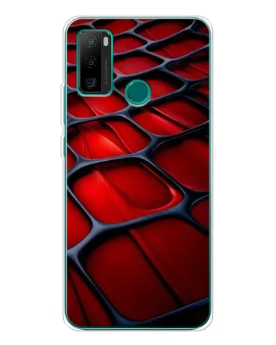 Чохол для Ulefone Note 10P з картинкою «Червона глянцева сітка»