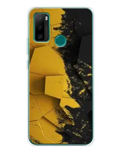 Чохол для Ulefone Note 10P з картинкою «Золоті уламки геометрії»