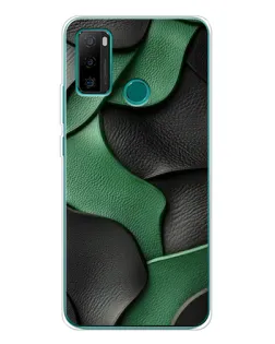 Чохол для Ulefone Note 10P з картинкою «Зелені шкіряні хвилі»