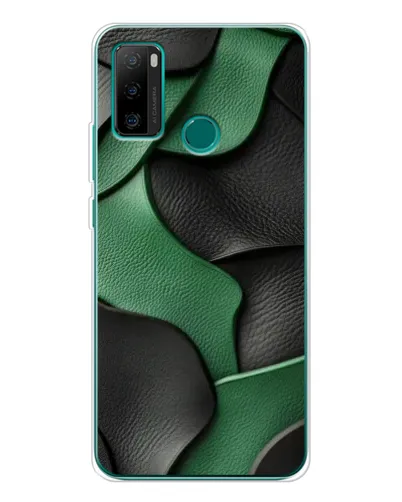 Чохол для Ulefone Note 10P з картинкою «Зелені шкіряні хвилі»