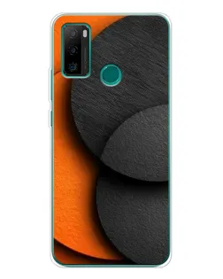 Чохол для Ulefone Note 10P з картинкою «Геометрія помаранчевих кіл»